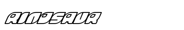Rinosaur font preview